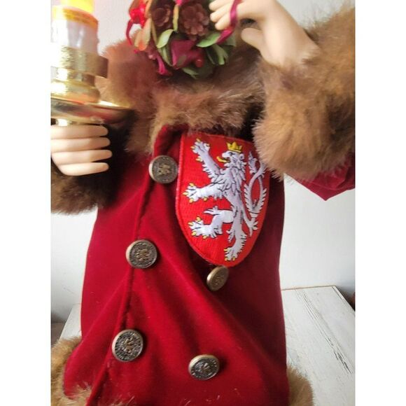 Traditions Victorian motionette couple Man red suit animated xmas decor - Picture 14 of 14